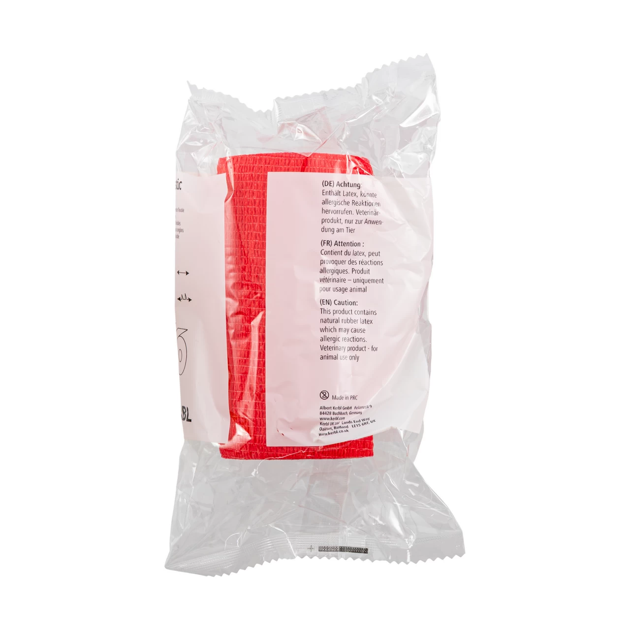 Бинт за копита, Vetlastic, червен, 450 × 10 см