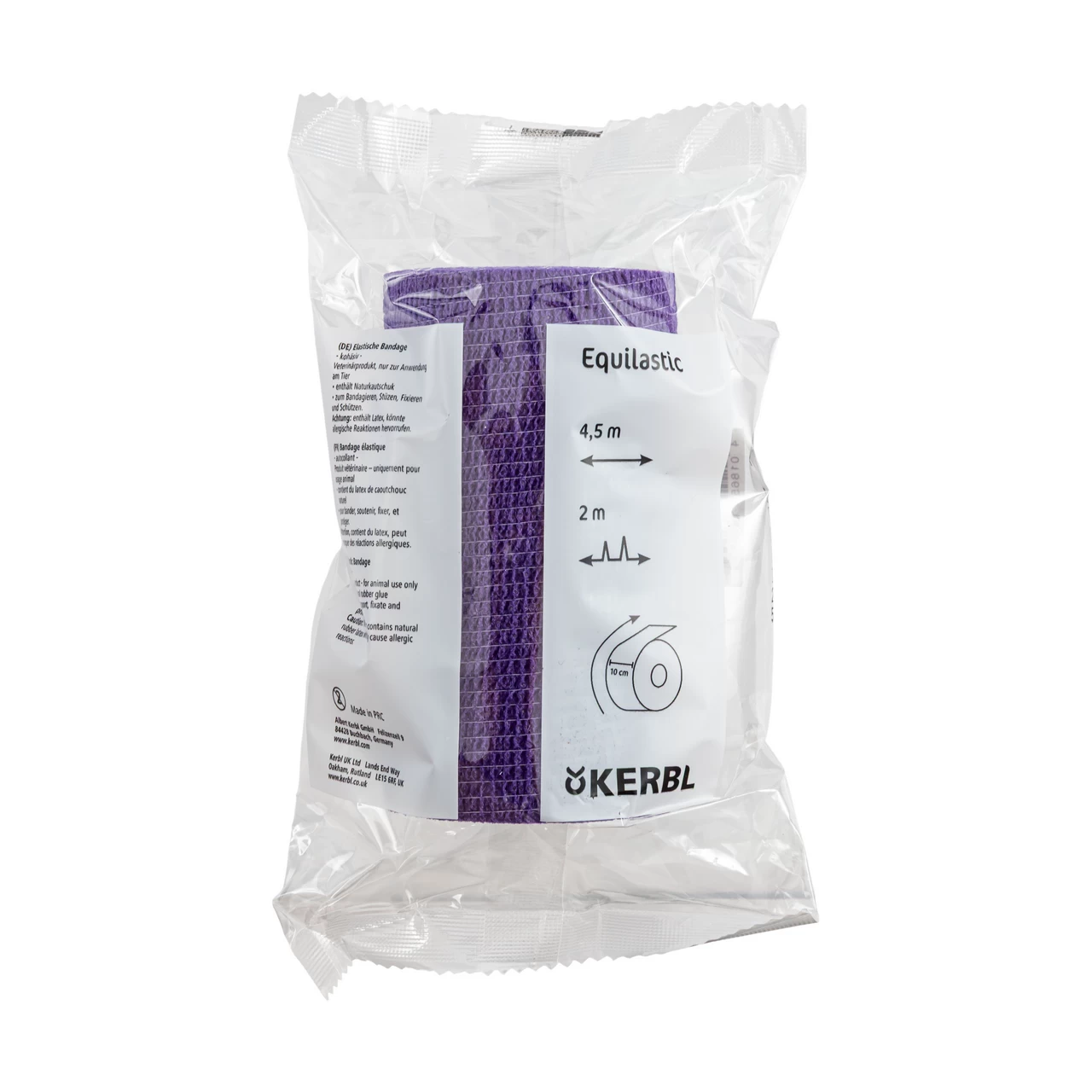 Бинт за копита, Equilastic, лилав, 450 × 10 см