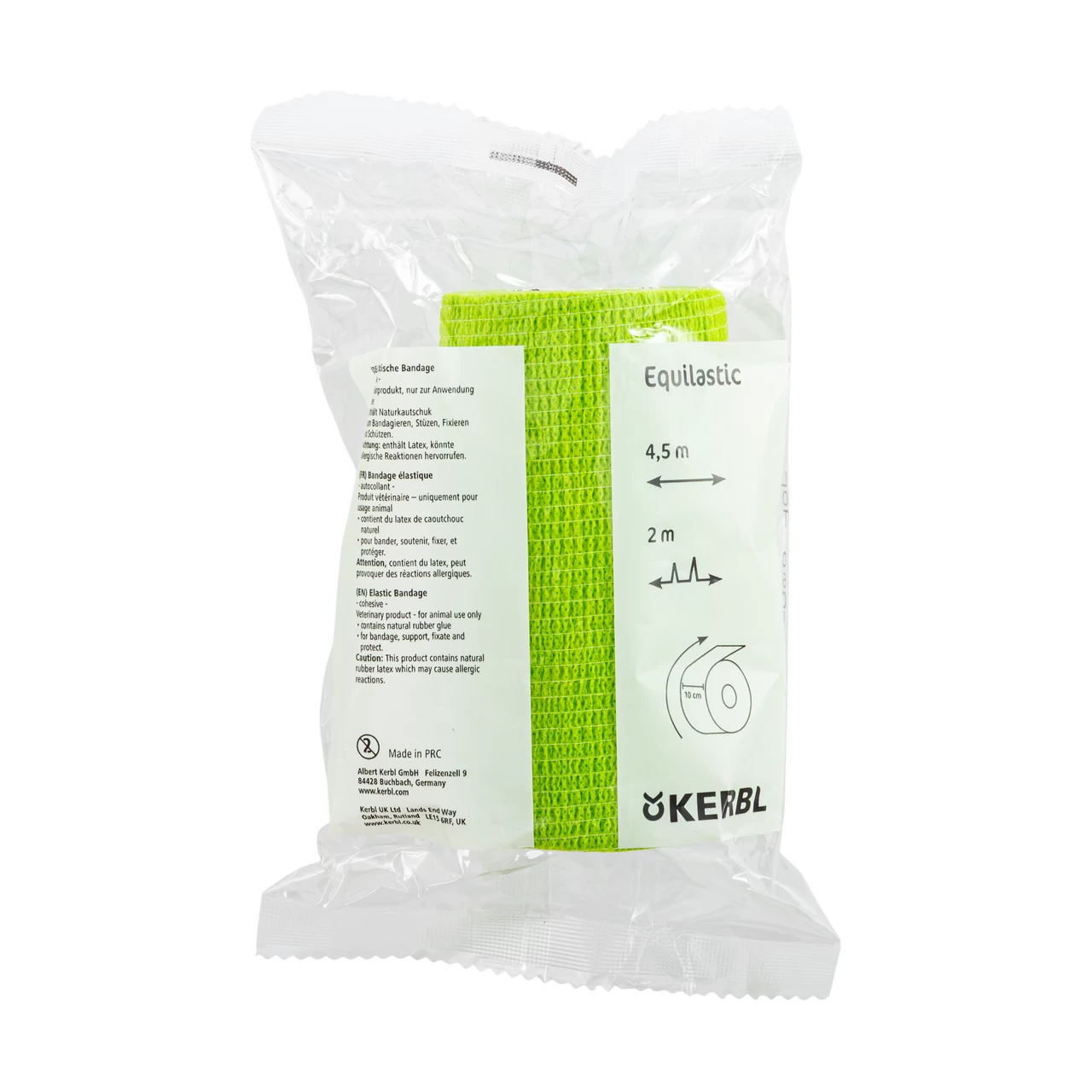 Бинт за копита, Equilastic, зелен, 450 × 10 см