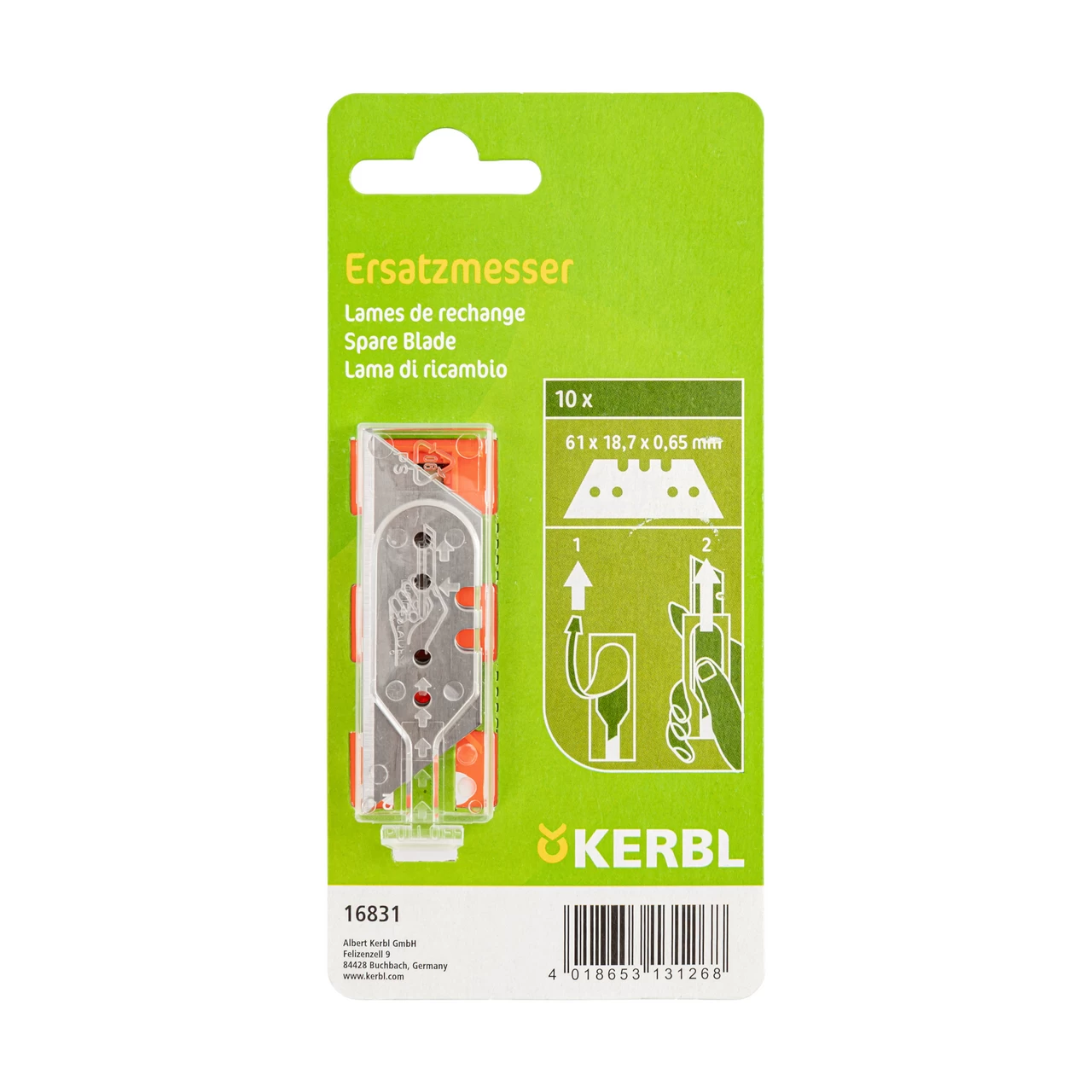 Резервно острие за нож за рязане на превръзки, 61 × 18,7 × 0,65 мм, 10 бр.