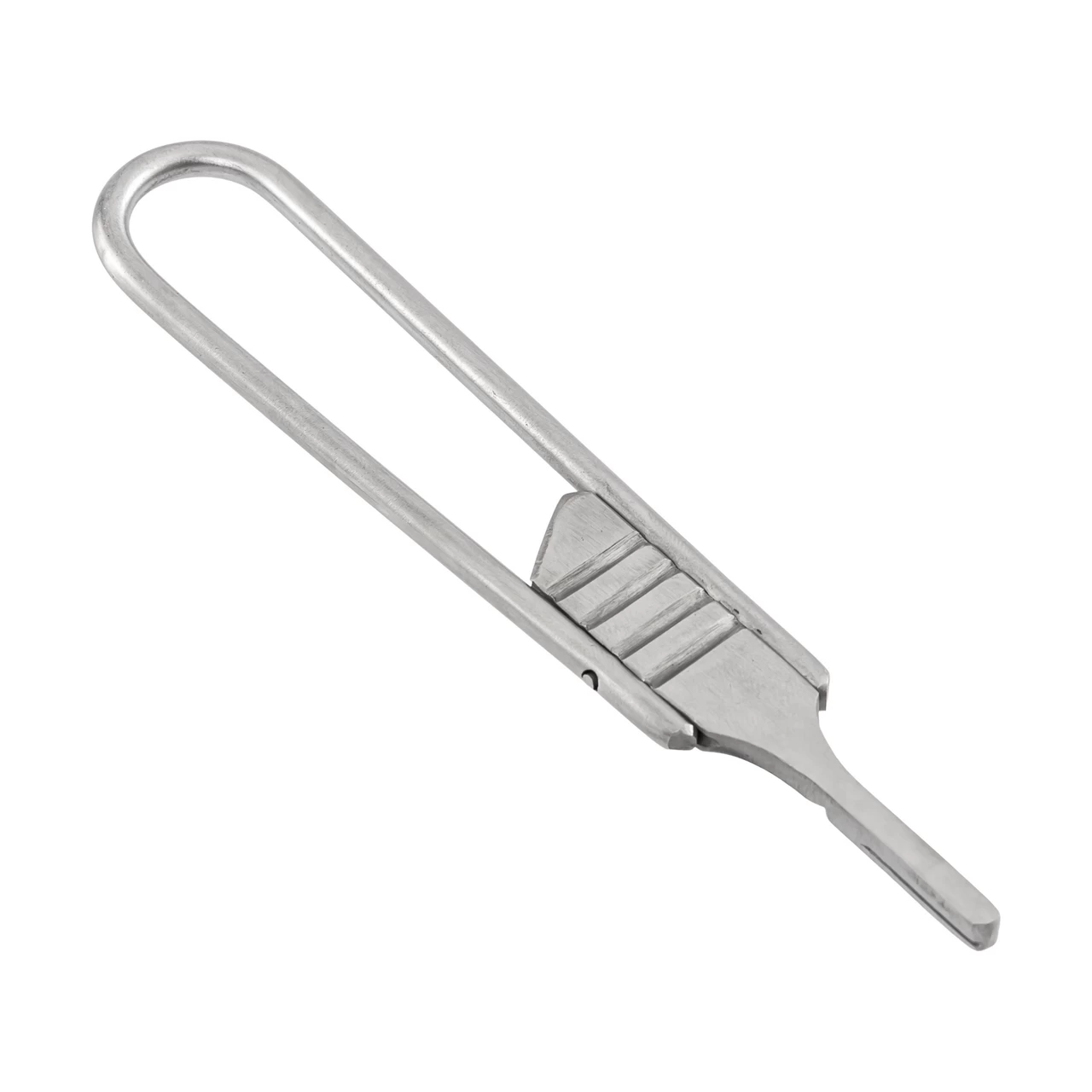 Сгъваема дръжка за ветеринарен скалпел, № 4, от неръждаема стомана