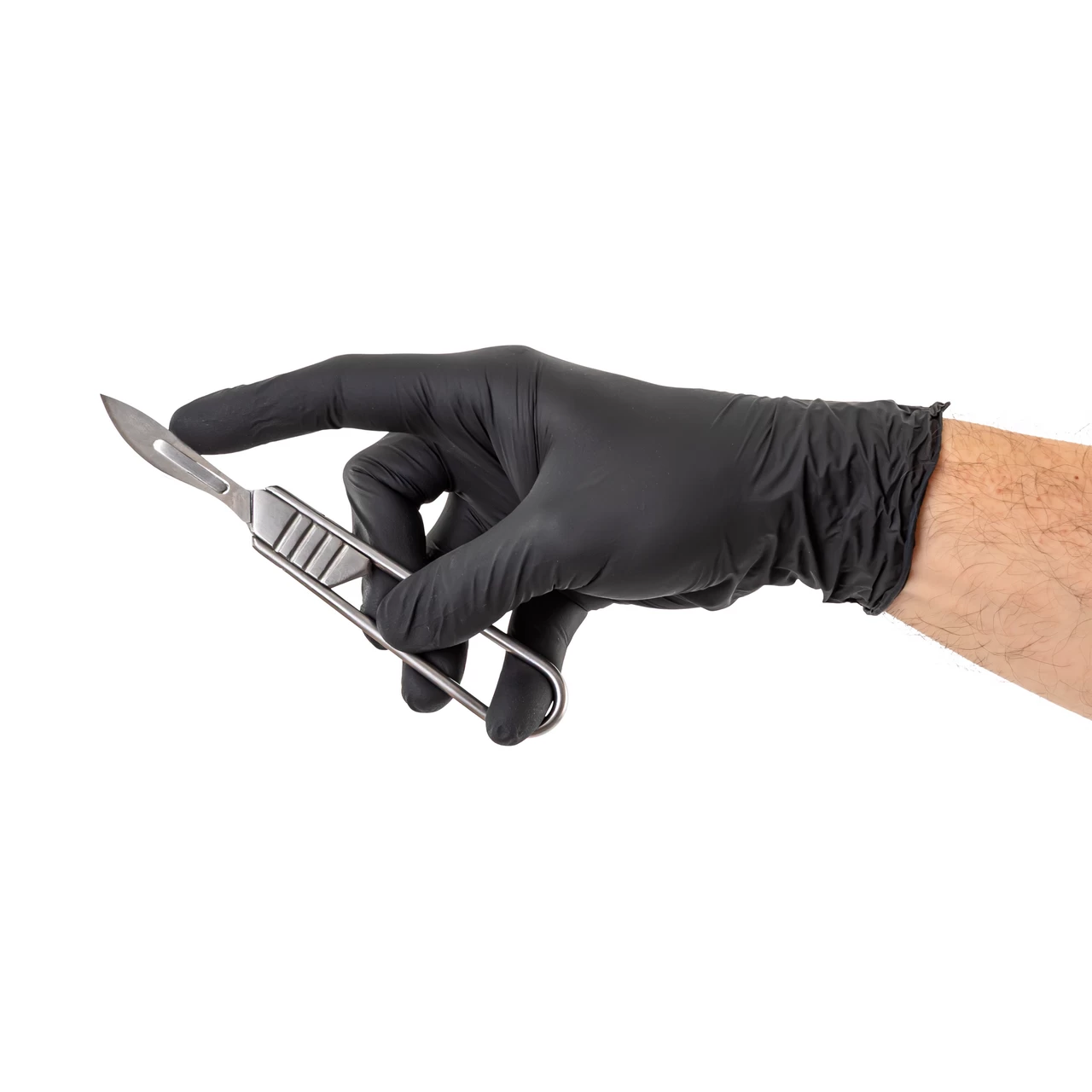 Сгъваема дръжка за ветеринарен скалпел, № 4, от неръждаема стомана