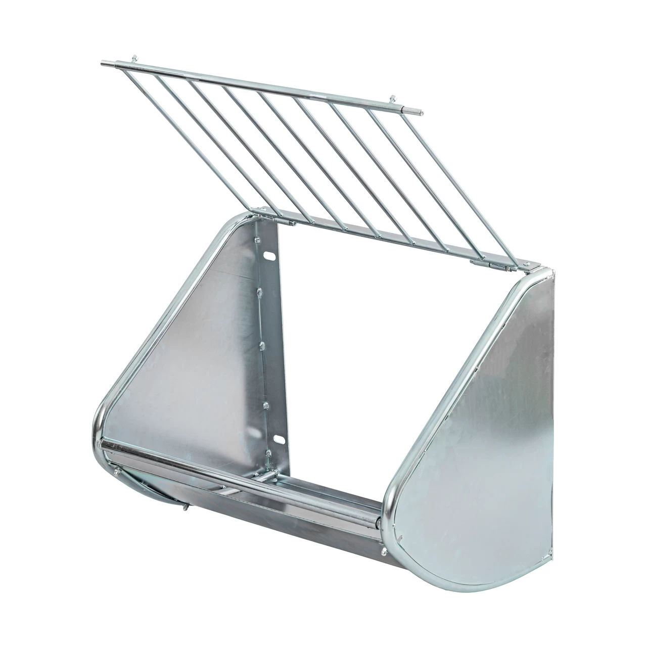 Метална ясла за сено, за монтаж на стена, 60 × 53 см