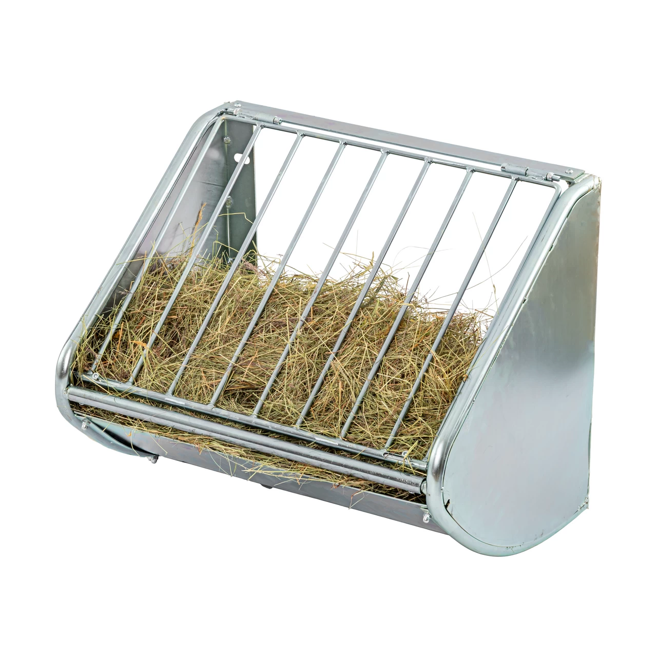 Метална ясла за сено, за монтаж на стена, 60 × 53 см