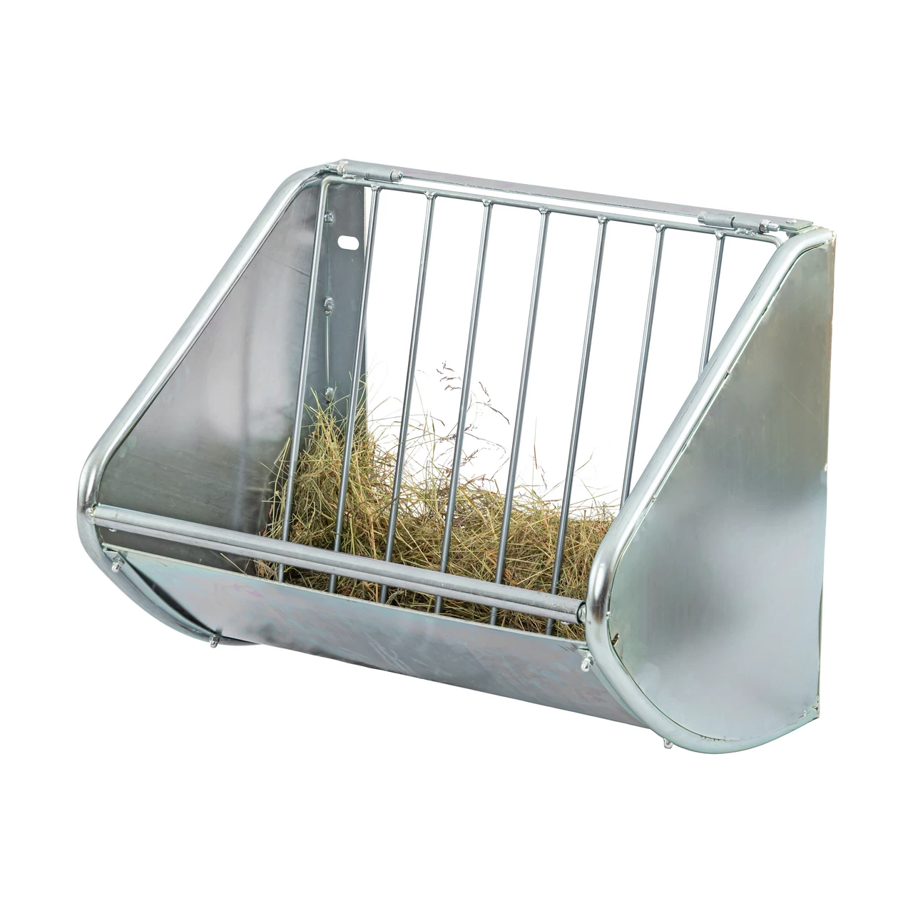 Метална ясла за сено, за монтаж на стена, 60 × 53 см