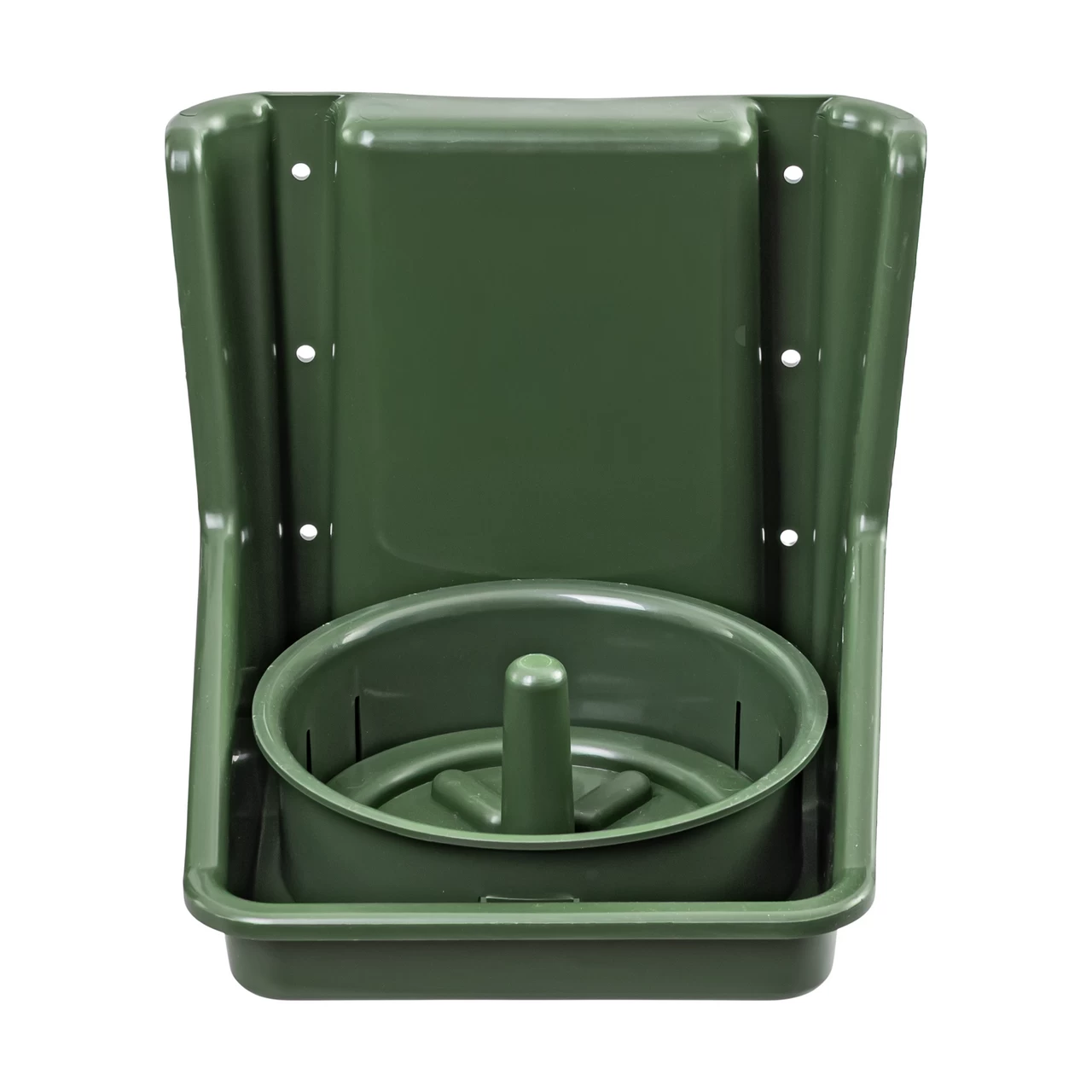 Поставка за сол с кръгла вложка, тъмнозелена