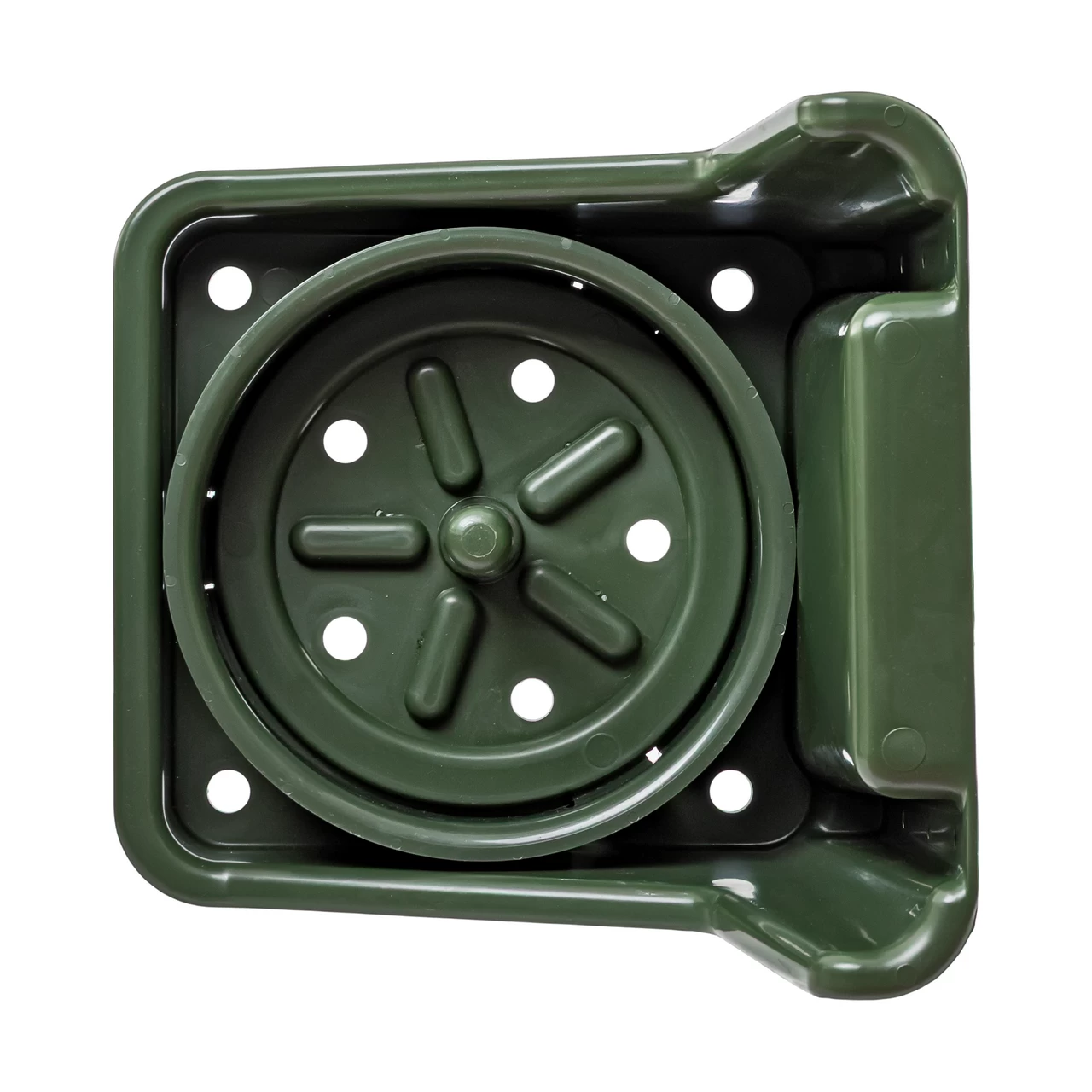 Поставка за сол с кръгла вложка, тъмнозелена