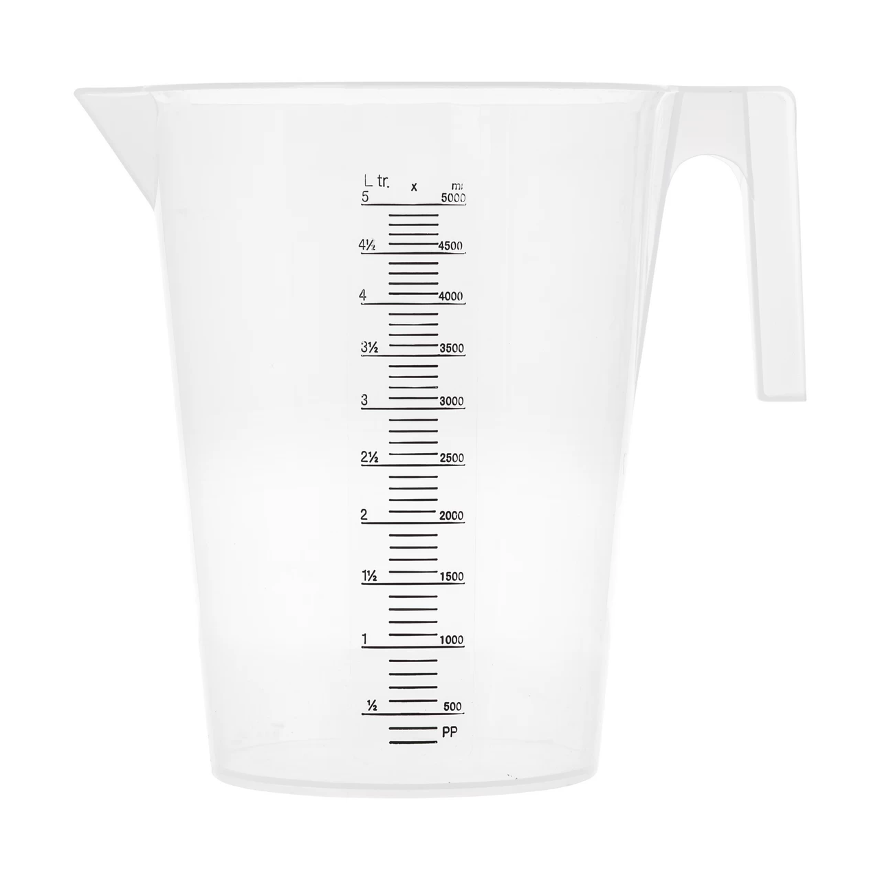 Мерителна кана, пластмасова, 5 литра