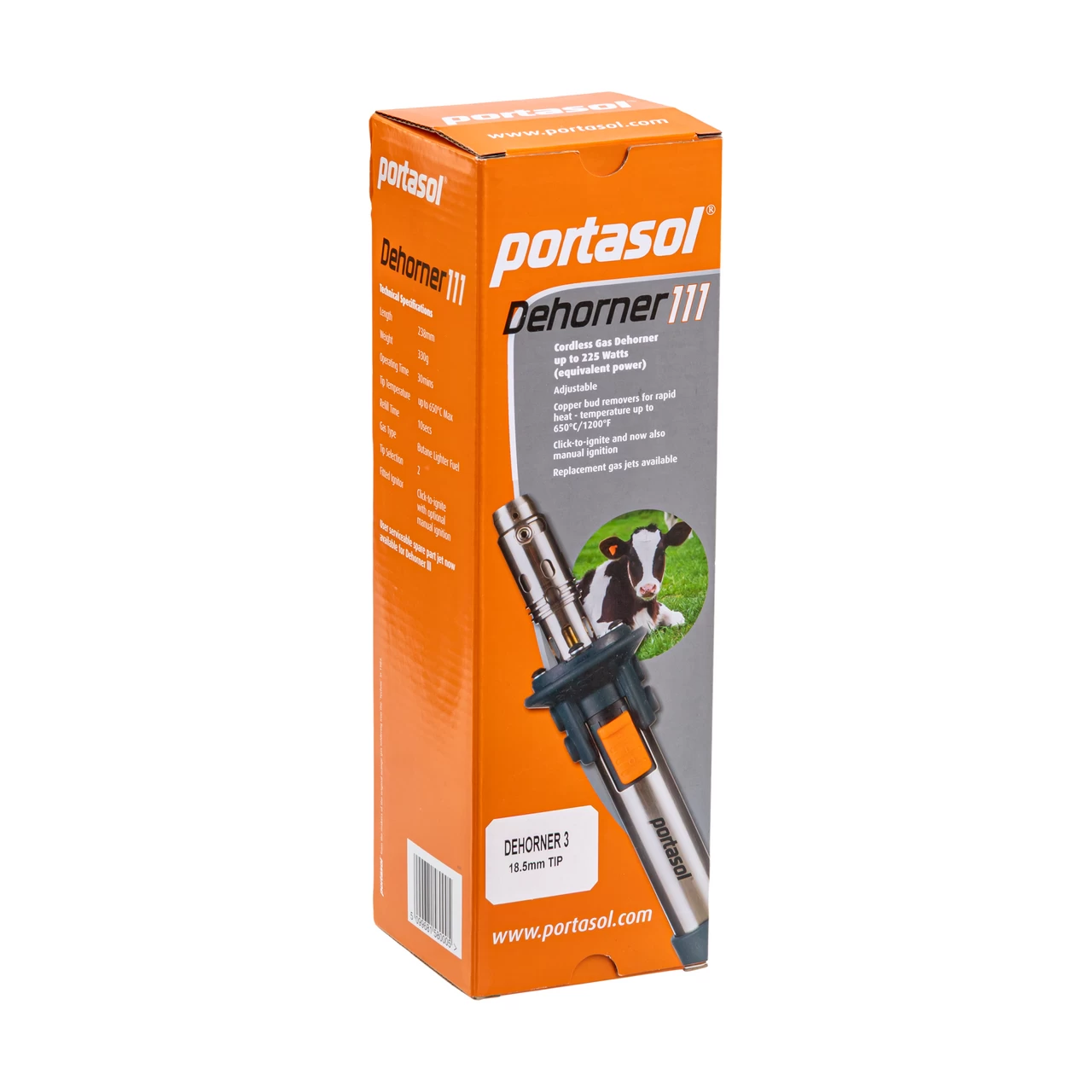 Газов обезроговител Portasol 3, с глава Ø18,5 мм