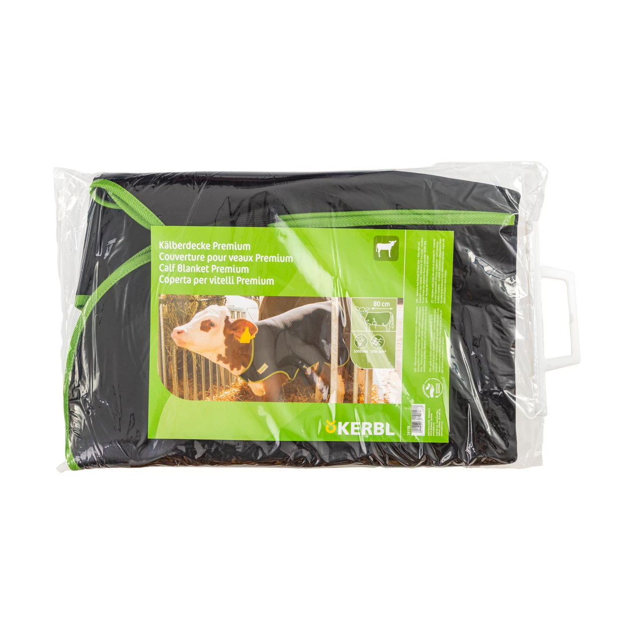 Одеяло за телета, премиум, топлоизолиращо, водоустойчиво, черно, 80 × 70 см