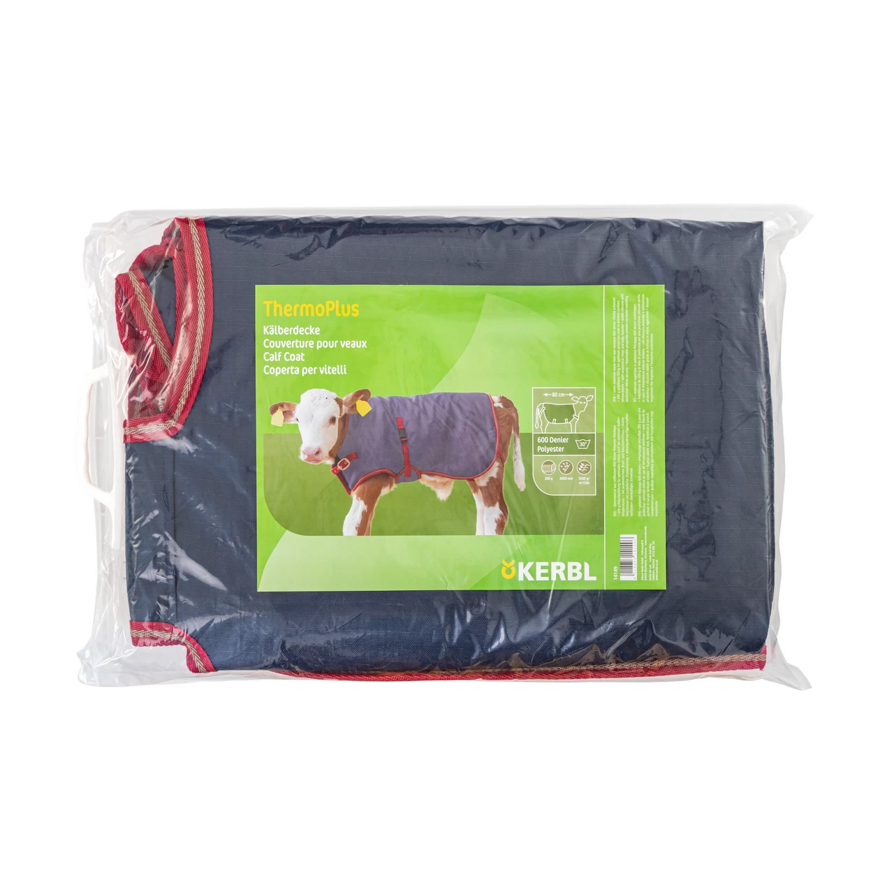 Одеяло за телета, водоустойчиво, ThermoPlus, тъмно синьо, 80 × 70 см