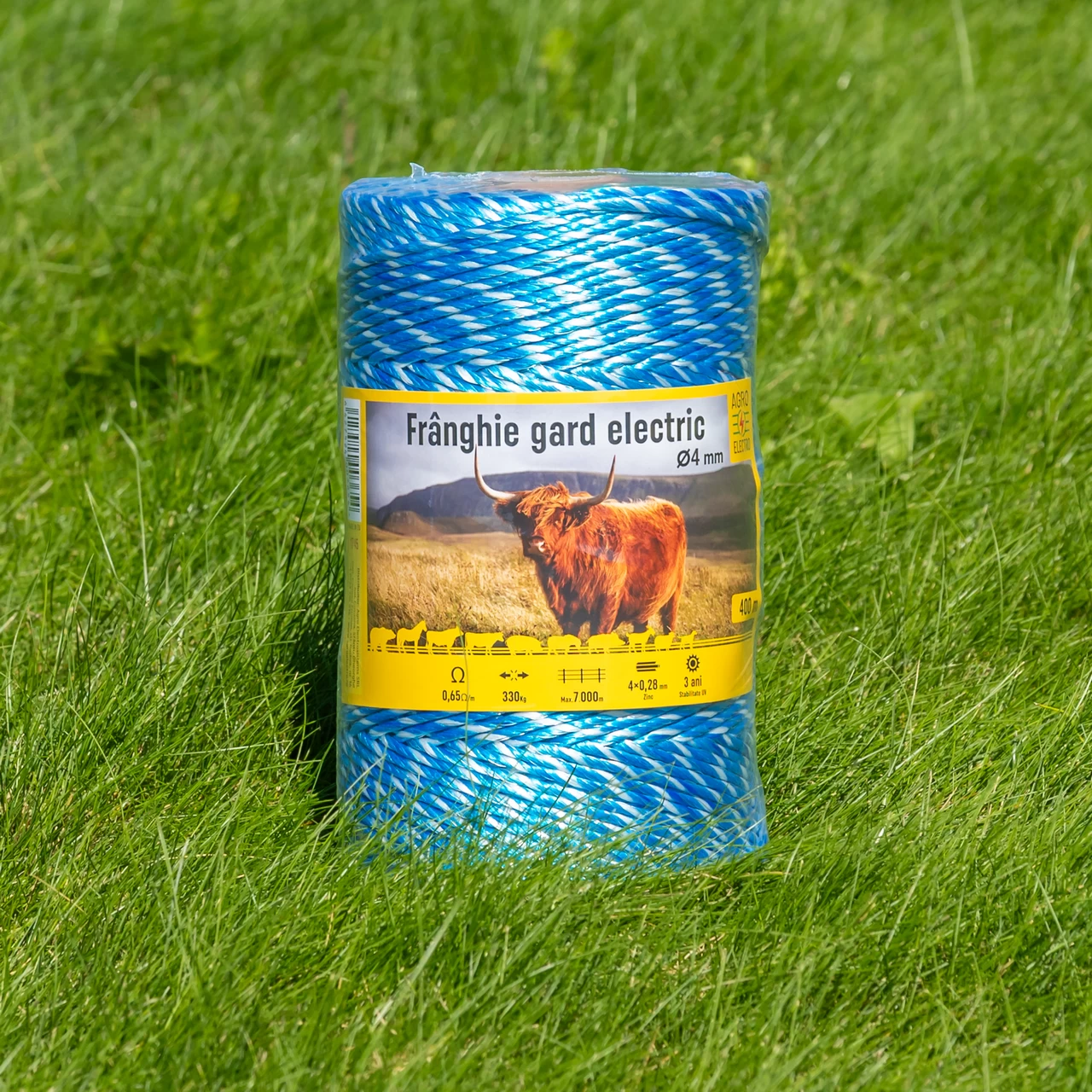 Въже за елекропастир - 400 м - 330 кг - 0,65 Ω/м