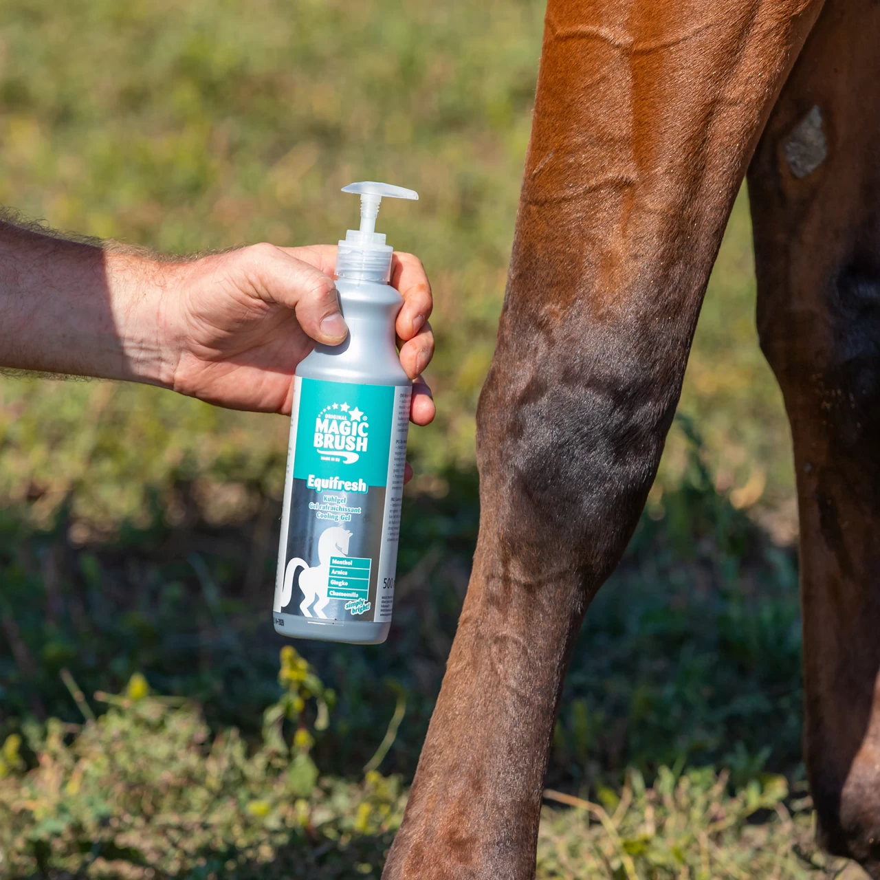 Охлаждащ балсам за коне, MagicBrush, 500 мл