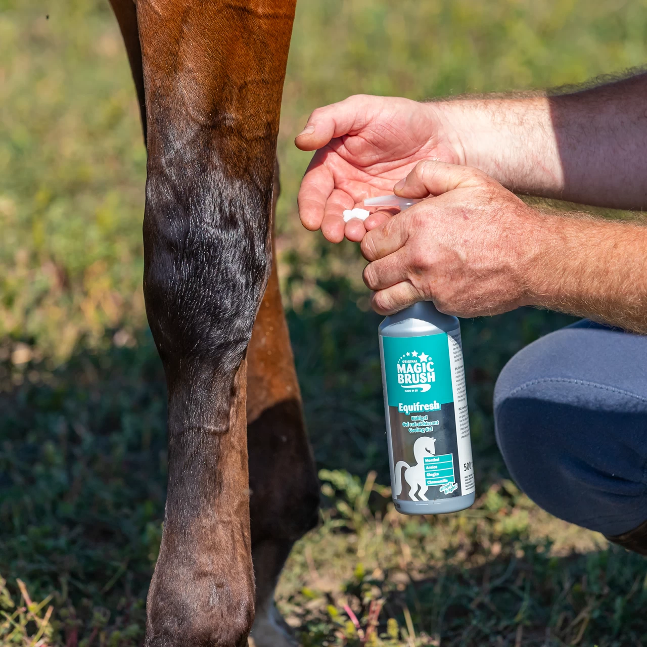 Охлаждащ балсам за коне, MagicBrush, 500 мл