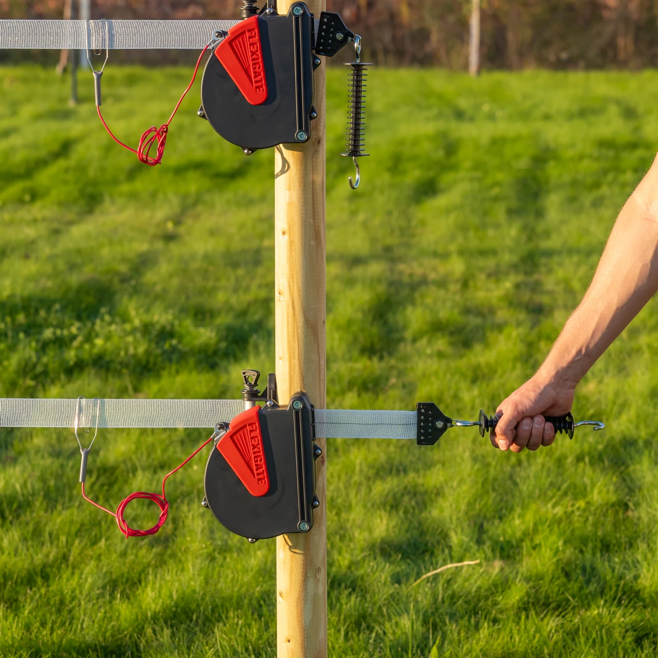 Комплект за порта/врата за електропастир с 40 мм лента , Ako Flexigate, 7,5 метра